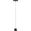 Gea luce NARDO S - SOSPENSIONE PER BINARIO 48V INCASTRO MAGNETICO 3000K 410LM 8,5W NERO