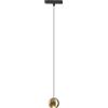Gea luce NARDO S - SOSPENSIONE PER BINARIO 48V INCASTRO MAGNETICO 3000K 410LM 8,5W ORO