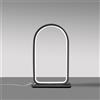 Gea luce NICOLE L - LAMPADA DA TAVOLO NERA A LED 3000K 600LM 12W DIMMERABILE IN ALLUMINIO E SILICONE