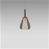 Gea luce OFELIA S/11 - VETRO AMBRA FUME TRASPARENTE E PORTALAMPADA BIANCO 1 LUCE ATTACCO E27 CAVO TRASPARENTE SENZA BASE DI ATTACCO D.20CM H.38,2CM