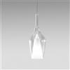 Gea luce OFELIA S/12 - VETRO TRASPARENTE E PORTALAMPADA BIANCO 1 LUCE ATTACCO G9 CAVO TRASPARENTE SENZA BASE DI ATTACCO D.18,5CM H.47,5M