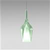 Gea luce OFELIA S/12 - VETRO VERDE TRASPARENTE E PORTALAMPADA BIANCO 1 LUCE ATTACCO G9 CAVO TRASPARENTE SENZA BASE DI ATTACCO D.18,5CM H.47,5M