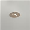 Gea luce LUNA P/P - PLAFONIERA METALLO E ALLUMINIO TORTORA 3 LUCI ATTACCO GX53 47,5CM