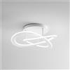 Gea luce YARA P/G- PLAFONIERA LED 4000K 2400LM 50W DIMMERABILE 70CM SILICONE E ALLUMINIO