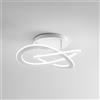 Gea luce YARA P/M PLAFONIERA LED 3000K 1900LM 40W DIMMERABILE 60CM SILICONE E ALLUMINIO