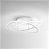 Gea luce YARA P/P PLAFONIERA LED 3000K 1300LM 30W DIMMERABILE 50CM SILICONE E ALLUMINIO