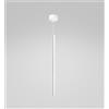 Gea luce THALASSIA S/G - SOSPENSIONE COLORE BIANCO A LED 3000K 398LM 7W CON ROSONE D.2,5x55CM