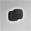 Gea luce STEP A/G - APPLIQUE IN ALLUMINIO E METACRILATO A LED 3000K 3600LM 40W DIMMERABILE COLORE NERO