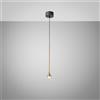 Gea luce URSULA S/P - SOSPENSIONE LED ORO CON ROSONE 3000K 255LM 5W