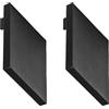 Gea luce TAPPI BRASILIA - TAPPI COLORE NERO 2 PEZZI