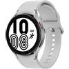 Samsung Galaxy Watch4 44mm Orologio Smartwatch, Monitoraggio Salute, Fitness Tracker, Batteria lunga durata, Bluetooth, Argento, 2021 [Versione Italiana]