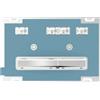 Geberit Placca Geberit Sigma50 Square Personalizzabile / Cromo Doppio Tasto | 115.788.00.2 Cromato