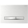 Geberit Placca Geberit Sigma50 Square Cromato Spazzolato / Cromo Doppio Tasto | 115.788.GH.2 Cromato