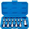 Qnkaa Set di bussole esagonali in lega di acciaio S2 di alta qualità, kit di bussole a brugola metriche da 2 mm a 14 mm, 13 pezzi
