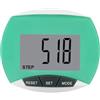MiOYOOW Contapassi 3D Digitale, Mini Pedometro Giornaliero Monitoraggio Portatile con Cilp, Monitor Target Giornaliero per Sportivo Fitness e Allenamento, per Uomini Anziano e Donne