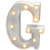 JANDEI - Lettere LED, Numeri Luminosi, Figura a Cuore, 22cm, con Luce Calda per Decorazione e Atmosfera, Luci Notturne Scrivania, Compleanni, Matrimoni, Vetrine. Funzionano con batterie AA (G)