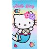 CARTOON Telo mare Hello Kitty in microfibra di poliestere asciugamano per bambini 240 gsm dimensione 70 x 140 cm spiaggia piscina