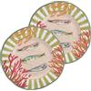 ROSE & TULIPANI Litorale Set 2 Piatti Piani D 27 Cm Corallo Alice Melamina