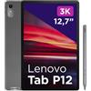 Lenovo Tab P12 12.7" 3K 8GB RAM 128GB Wi-Fi Tablet Grigio