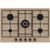 Candy Piano Cottura a Gas 5 Fuochi da Incasso 74cm Avena con Wok CHW7AV4WGT
