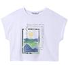 Mayoral Maglia T Shirt Maglie Ragazza 06013 6013 Cotone 54 Bianco ORIGINALPE2024 Taglia 16 Anni Colore Bianco