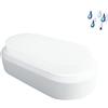 V-TAC PLAFONIERA LED OVALE 8W LUCE CALDA IMPERMEABILE VT-8038-LED1311