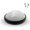 V-TAC PLAFONIERA LED TONDA 8W LUCE FREDDA NERA IP54 VT-8014-LED1262