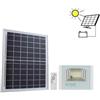 V-TAC FARO LED 12W BIANCO FREDDO IP65 CON TELECOMANDO E PANNELLO SOLARE VT-25W-LED10405