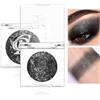 Prreal Tavolozza per ombretti neri singoli, palette di ombretti con brillantini, eyeshadow Pearl, shimmering eyeshadow pallet, waterproof Eyeshadow Powder Highlighter Eye Makeup