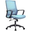 Shally Dogan Sedia da Ufficio Blu Poltrona da Scrivania Studio Cameretta Altezza Regolabile