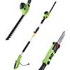 BAKAJI Tagliasiepi Potatore Telescopico Elettrico 700W Motosega Tagliabordi Tosa Siepi
