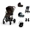 Cybex Gold Trio Cybex Balios S Lux con Cloud G e Parapioggia Chocolate brown