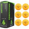Generic Palline da ping pong da 6 pezzi - Palline da ping pong arancioni 3 stelle 40+ | Nuove palline da allenamento in celluloide ad alte prestazioni da 40 mm | Massima durata per ping pong indoor e outdoor,