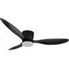 Globo Lighting Armando lampada ventilatore da soffitto 1x20 W nero 03666S