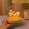 EONANT Tulipano Lampada Notturna, FAI DA TE Fiore Artificiale Handmade Decorazione Casa Sleep Table Lamp Regalo per Bambini e Ragazze (rosso, 20 LED)