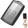 NEUHOO Accessori Auto per Dacia Duster 3 2024-2025 Custodia per Chiave e Portachiavi, Custodia in Silicone per Chiave Dacia con Porta Carte (Nero)