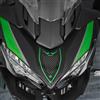 Resin Bike Adesivi Moto Compatibile con Kawasaki Versys 650 2022-2026 Verde. Protezione Cupolino Frontale da Urti e Graffi. Adesivi Resinati con Effetto 3D Made in Italy