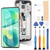 ARSSLY Schermo per Xiaomi Redmi Note 8 PRO Display LCD Touch Digitizer Assembly Vetro di Ricambio con Strumenti (Single-Sim + Nero con Cornice, Non per Redmi Note 8)