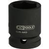 KS Tools 515.1722 Bussola Esagonale per Avvitatori ad Impulsi, Corta, 22 mm, 1
