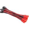 OliYin 10 pz JR Futaba Maschio Servo Connettore Spina a JST Femmina Adattatore Cavo 20awg 10 cm Silicone Filo per RC Lipo Batteria