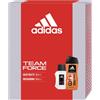 Adidas, Confezione Regalo Uomo Team Force, Profumo Uomo 50 ml e Gel Doccia Bagnoschiuma 3in1 250 ml