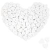 COM-FOUR® 200x mini decorazioni a forma di cuore - cuori bianchi in legno per artigianato - decorazioni a dispersione decorazioni da tavola per matrimoni e feste (Cuori/bianco - 200 pezzi)