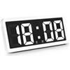 OYIWINMI Orologio da parete digitale luminosità regolabile con temperatura, data, crono, 12/24 ore, sveglia digitale per soggiorno, ufficio, camera da letto, scuola