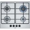 Bosch Serie PGP6B5B85, Piano cottura a gas, Manopole a ponticello: controllo ergonomico, 4 fuochi, Acciaio, 60 cm, Serie 4, Inox