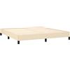 Tidyard Struttura Letto,Giroletto,Matrimoniale,a Molle,Moderno,Senza Testiera,Tessuto,Crema,con Doghe,160x200 cm,Altezza 25 cm,Letto in Tessuto,Letto con Doghe,Sttruttura Letto,Matrimoniale,Tessuto