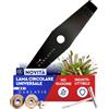 GARLAVIE Lama Decespugliatore a 2 Denti 25,5 cm - Lama Robusta per Decespugliatori, Ideale per Cespugli, Erbacce e Vegetazione Densa