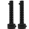 Riloer 2 pezzi Universale 48mm Silenziatore di Scarico Moto Silenziatore Moto Può Inserire Silenziatore DB Killer Deflettore Rimovibile (Nero)