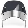evomosa Parabrezza e deflettori moto Parabrezza universale paravento per moto con faro da 5'' - 7'' (Fumé)