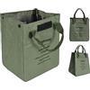 DecorDwell Borsa Termica Porta Pranzo,19 * 17 * 24cm,Pranzo al Sacco Riutilizzabile per Ufficio e Scuola, Margherita,campeggio，Borsa da picnic pieghevole,Piccola Borsa Termic (verde)