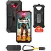 Ulefone Armor X13 Rugged Smartphone 2024, 50MP Visione Notturna, 12GB+64GB/256GB, 6.52 FHD+ Cellulare, Android 13 Telefono Indistruttibile, 6320mAh, IP69K/Face ID/NFC/OTG-Nero